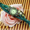 Retro Ladies Watches Angel Wings Pendants Unique Woven Belt New Fashion Leather Bracelet Watch